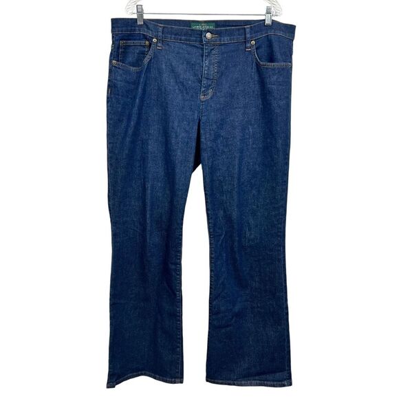 LRL Ralph Lauren Co Womens Jeans Straight Leg Stretch Pockets